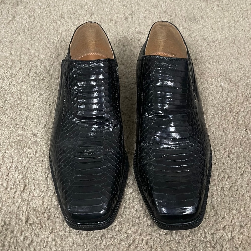 Giorgio Brutini Private Collection Genuine Snakeskin Loafers Men’ Size 11.5